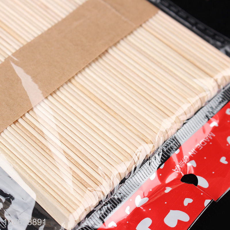 Top quality 50pcs wooden ice cream stick popsicle sticks