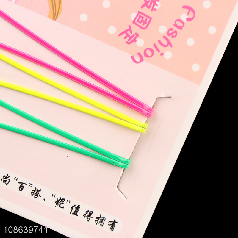 Factory price candy-colored metal hair pins bobby pins hair accessories