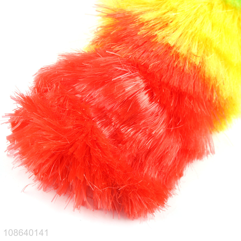 Good quality rainbow color microfiber duster multipurpose cleaning duster