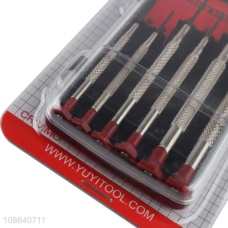 Top selling 6pcs watch glasses repair tool screwdriver set