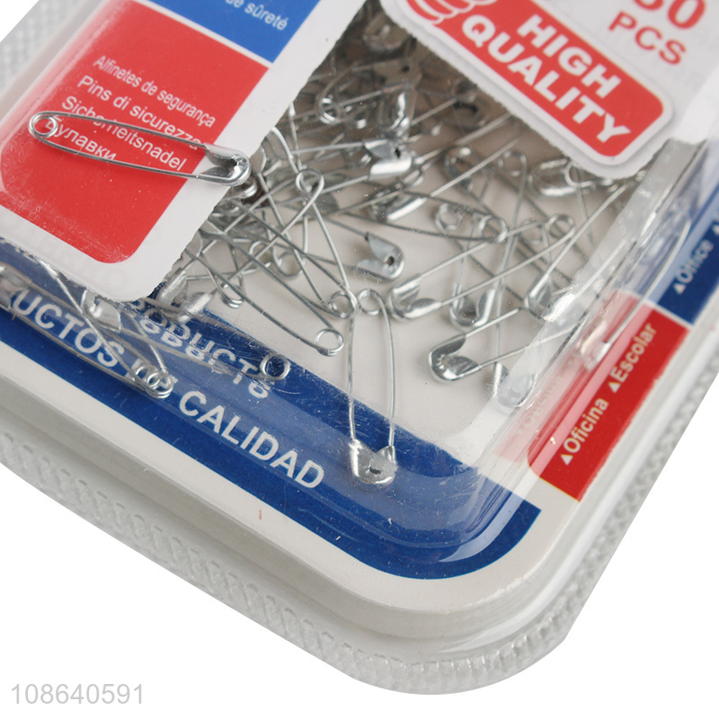 Good selling 80pcs office garment supplies safety pins wholesale