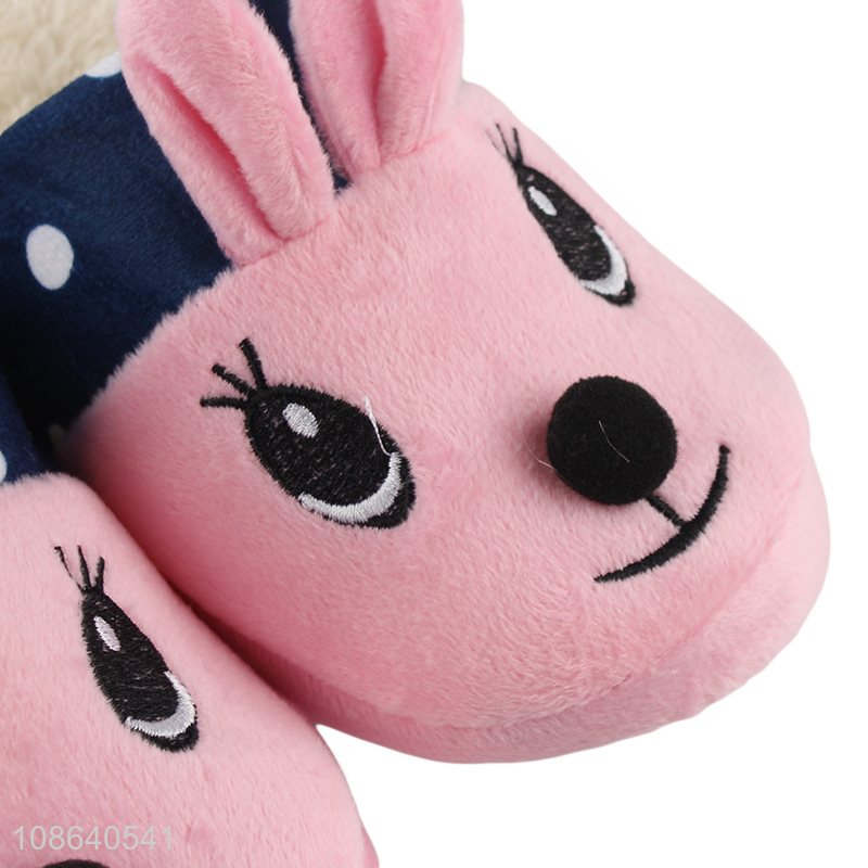 Yiwu factory soft cartoon children winter home slippers for sale