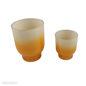 Wholesale opaque glass votive holder soy wax scented candle holder