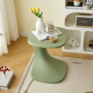 Good quality multicolor sofa side table plastic tea table for sale