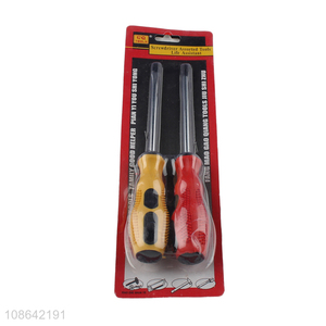 Factory direct sale 2pcs hand tool screwdriver assorted tool