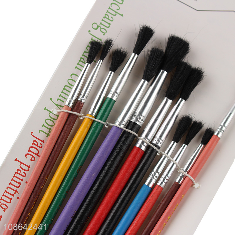 Good selling 12pcs painting tool painting brush wholesale