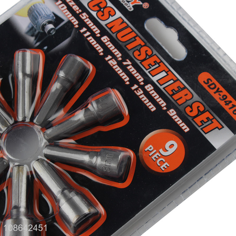 Hot items 9pcs hand tool magnetic nut driver set