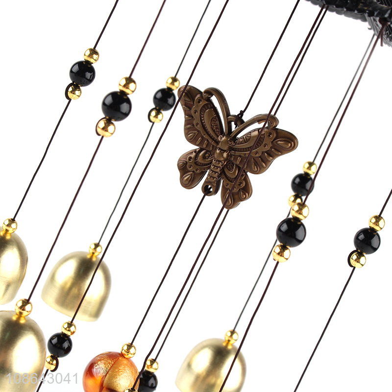 Factory supply butterfly wind chimes indoor outdoor hanging decoration