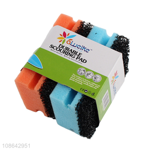 Online wholesale kitchen cleaning sponge heavy duty sponge scrubbers