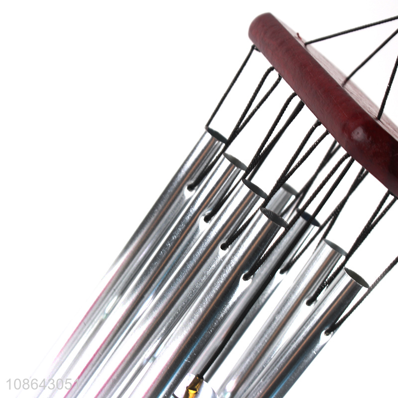 Good price solid wood metal aluminum pipe wind chime home decoration