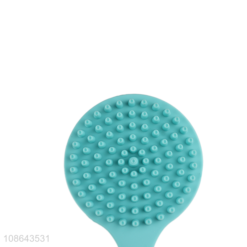 Good quality silicone long handle bath brush massage brush for sale