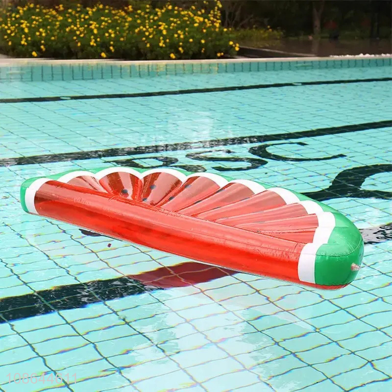 Wholesale watermelon shaped inflatable pool float lounge pool toy