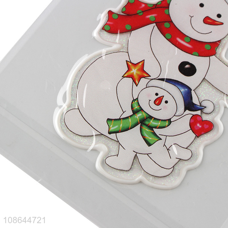 Latest products snowman pattern window decorative stickers