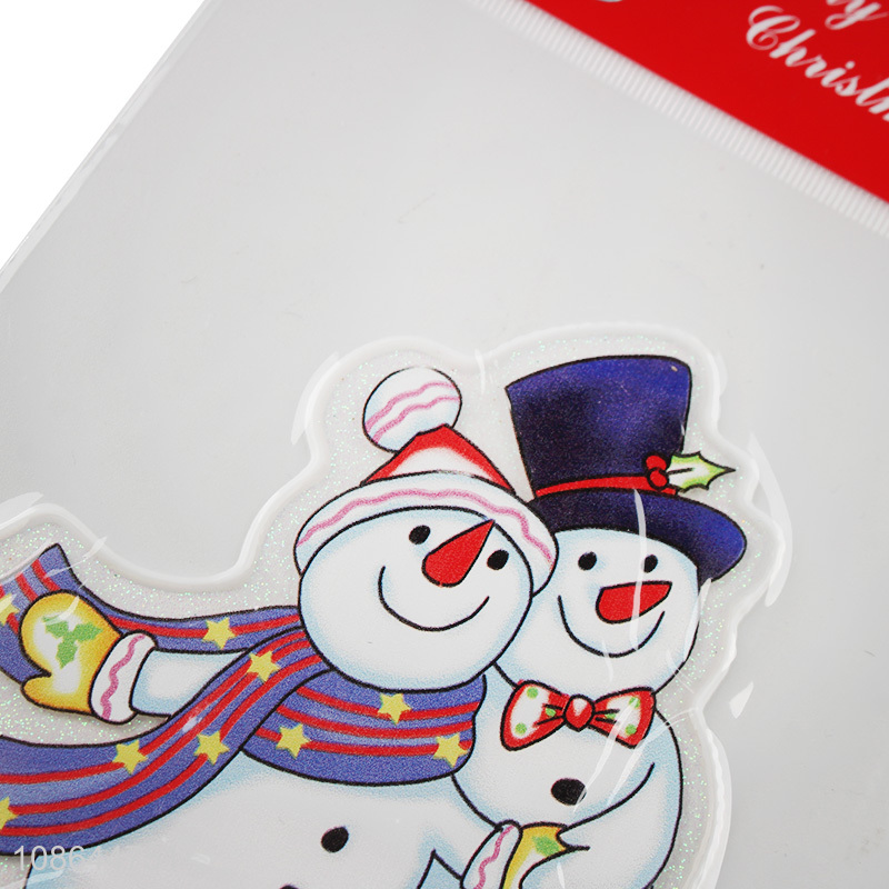 Top sale snowman pattern christmas window sticker for decoration