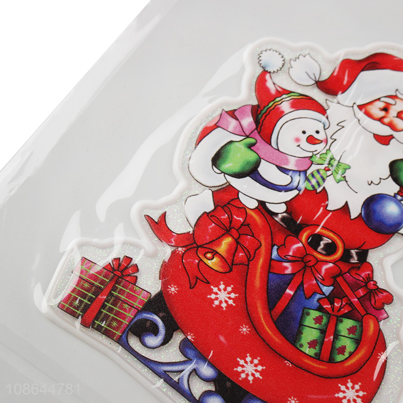 Good selling christmas window decorative stickers wholesale