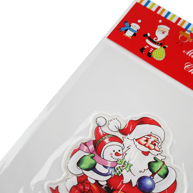 Good selling christmas window decorative stickers wholesale