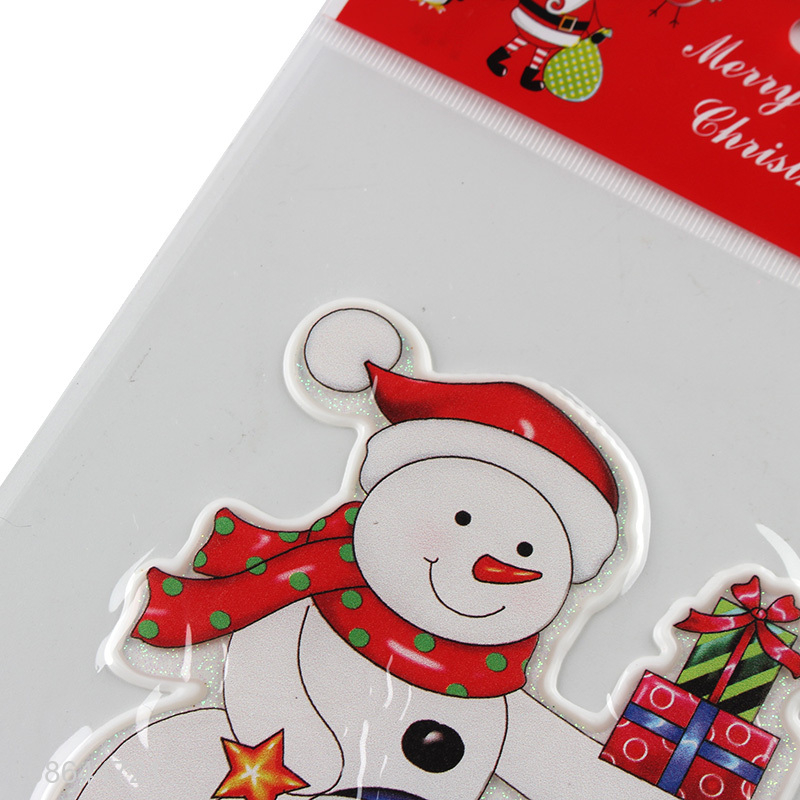 Latest products snowman pattern window decorative stickers