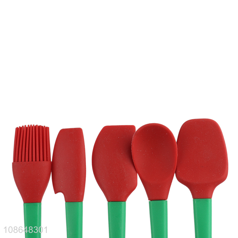 Wholesale 5pcs silicone cake tools set silicone spatula basting brush set