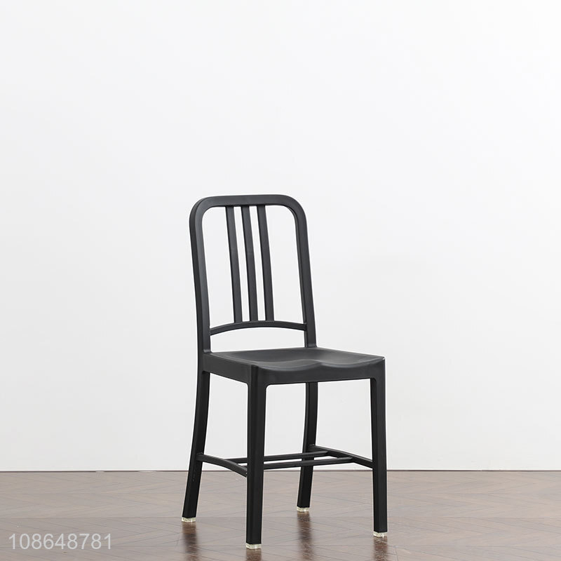 Good quality plastic dining chair armless chair for dining room