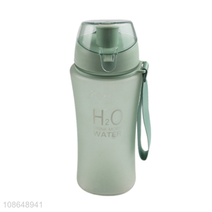 Good quality 500ml portable plastic water bottle with leakproof lid