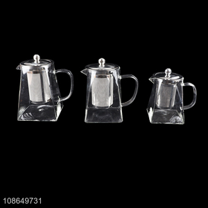 Hot items heat-resistance glass tea pot tea maker for home office
