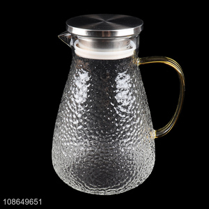 Top selling glass hom office juice pot tea pot water jug wholesale