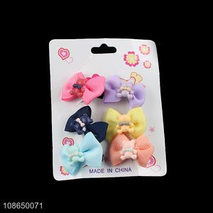 Factory price bowknot decorative <em>girls</em> hairpin <em>hair</em> <em>accessories</em>