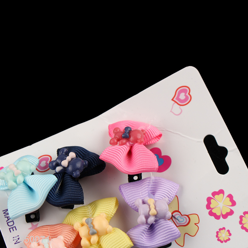 Factory price bowknot decorative girls hairpin hair accessories