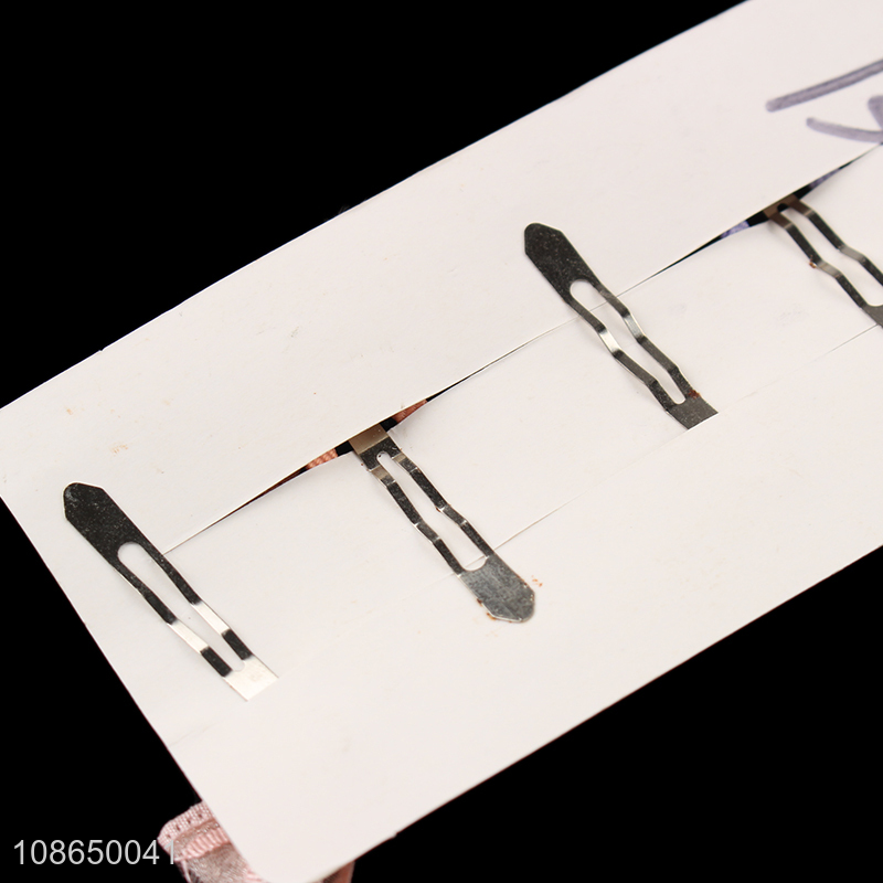 Top selling 4pcs cute girls hairpin hair decoration with bowknot