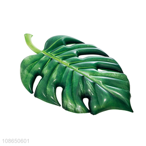 Wholesale inflatable tropical leaf pool float beach floaties swimming pool toy