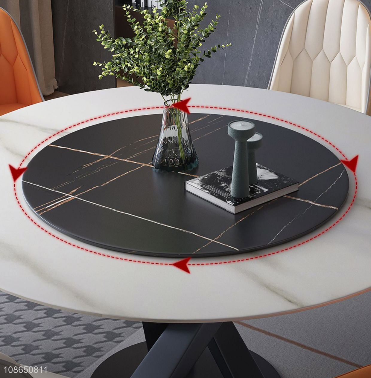 Hot items small family rock plate dining table for sale