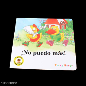 Wholesale Cartoon Printing Kids Spanish Story Book Tollders Bedtime Story Book