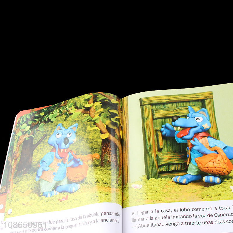 New Product Spanish Story Book Of Little Red Riding Hood For Kids Toddlers