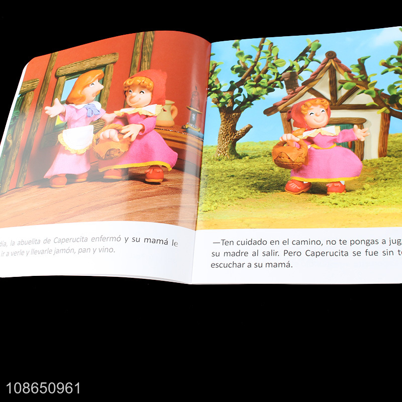 New Product Spanish Story Book Of Little Red Riding Hood For Kids Toddlers