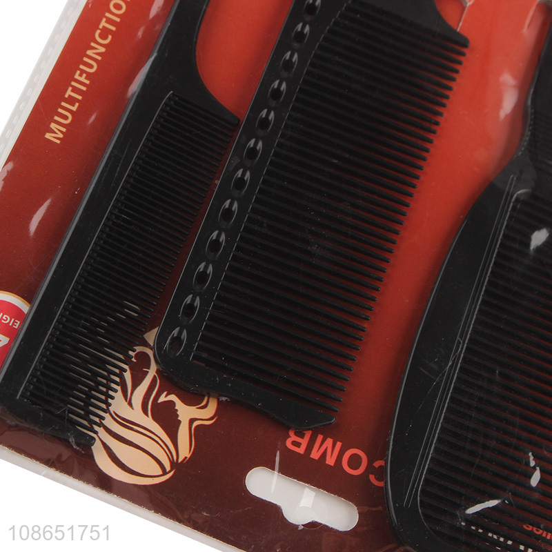 Hot items 4pcs black hairstyling anti-static hair comb for sale