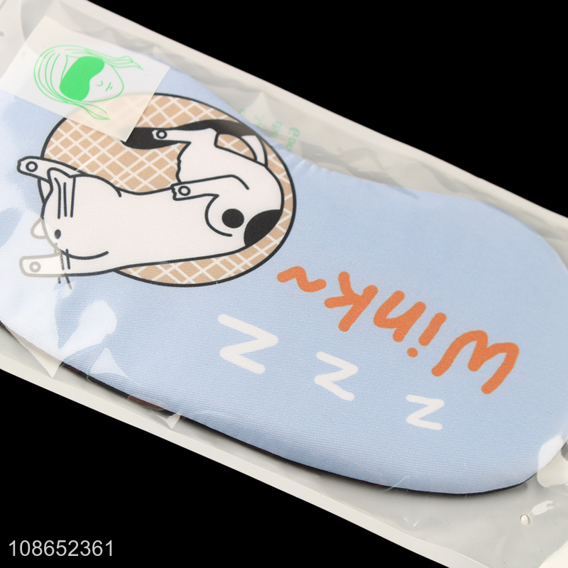 New product cartoon printed sleep eye mask travel blindfold