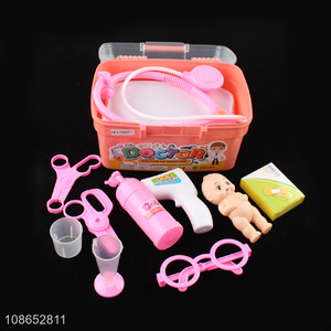 Factory supply plastic kids doctor toys medical toys pretend play toys