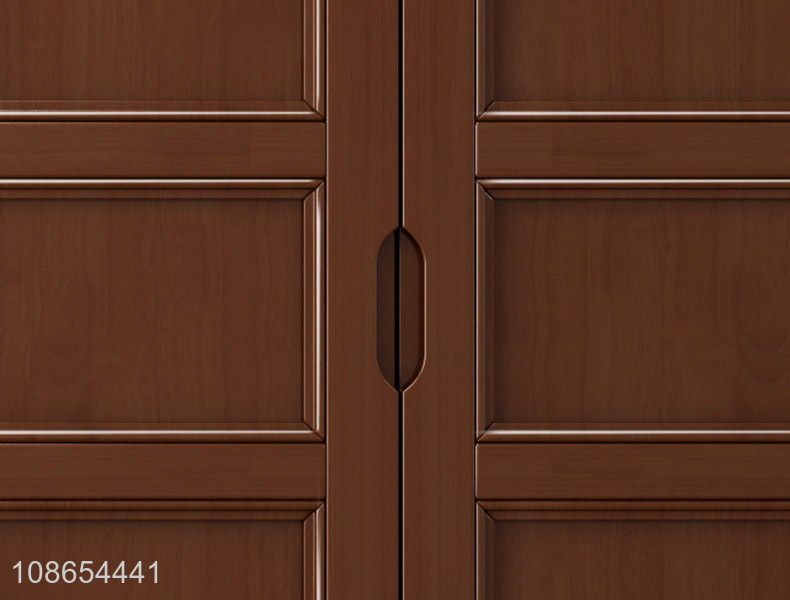 Factory price solid wood three-door wardrobe closet cabinet for sale