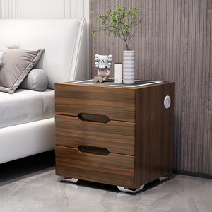 Best selling multifunctional bedroom smart bedside table nightstand wholesale