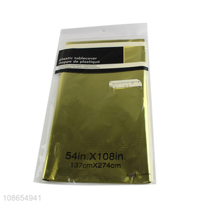 Factory supply disposable party <em>tablecloth</em> plastic foil table cloth
