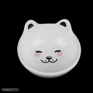 Wholesale cartoon cat ceramic dish ceramic soy sauce plates dishes