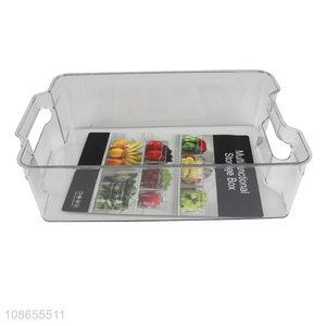 Hot selling multi-function fridge storage boxes bins with handle