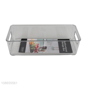 Hot selling plastic refrigerator storage box food organizer bin