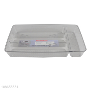 New product plastic drawer organizer cutlery storage box bin