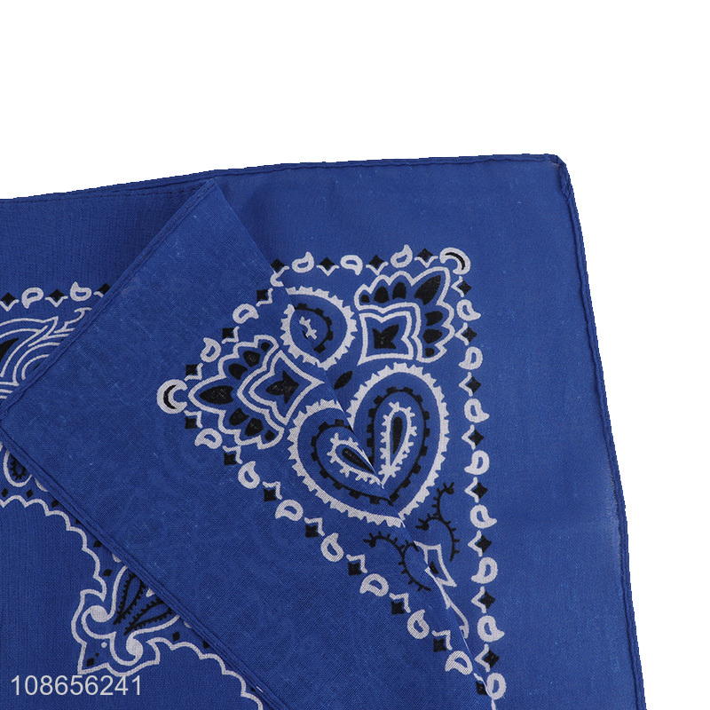 Best selling fashion women cotton square bandanas decorative kerchief