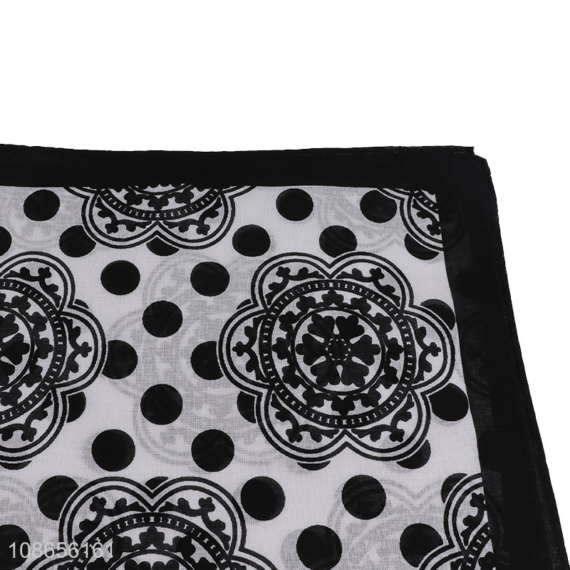 Latest products fashion ladies decorative bandana kerchief for sale