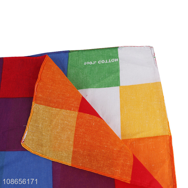 Hot selling colourful fashion women bandana head scarf for daily use