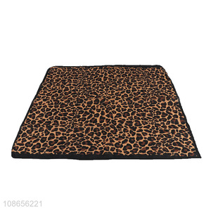 Top selling leopard print square women bandanas kerchief wholesale