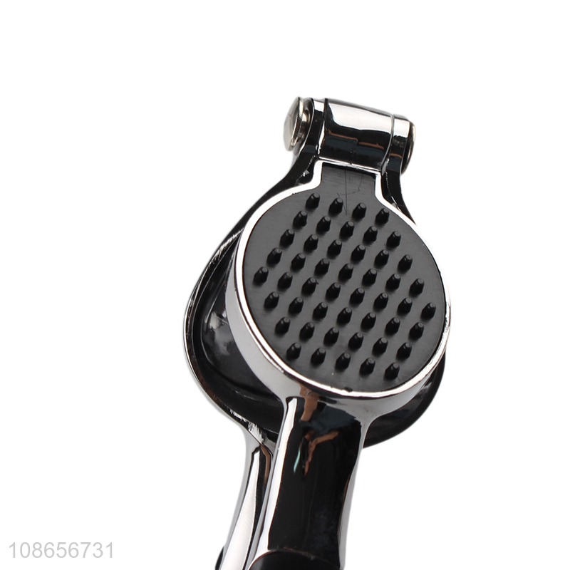 Most popular handheld zinc alloy kitchen garlic press for sale