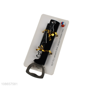 Factory wholesale multi-function iron bottle opener <em>red</em> <em>wine</em> opener